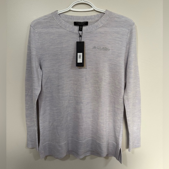 Banana Republic Tops - Banana Republic Soft Heather Gray Crewneck Sweater